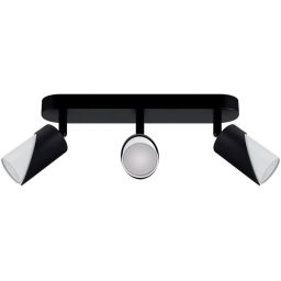 Strühm Zebra lampa podsufitowa 3x35 W biała/czarna 04214