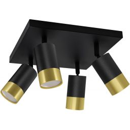 Strühm Puzon lampa podsufitowa 4x35 W czarna-złota 04282