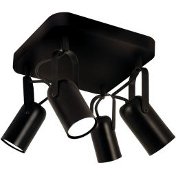 Strühm Lofta lampa podsufitowa 4x25 W czarna 04396