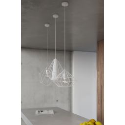 Sollux Lighting Umberto lampa wisząca 1x60W biała SL.0293