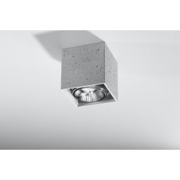Sollux Lighting Valde lampa podsufitowa 1x40W szara SL.0646