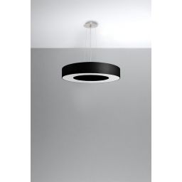 Sollux Lighting Saturno Slim lampa wisząca 5x60W czarna/biała SL.0750