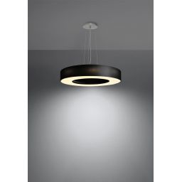 Sollux Lighting Saturno Slim lampa wisząca 5x60W czarna/biała SL.0750