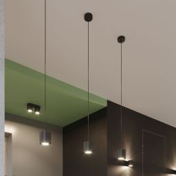 Sollux Lighting Orbis lampa podsufitowa 2x40W czarna SL.0054