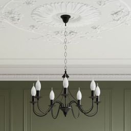 Sollux Lighting Minerwa lampa wisząca 7x40W czarna SL.0219