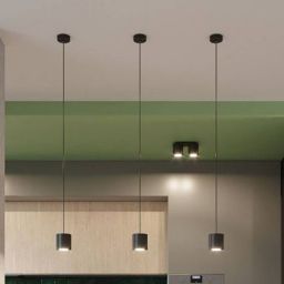 Sollux Lighting Orbis lampa wisząca 1x40W czarna SL.0051