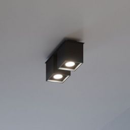 Sollux Lighting Quad lampa podsufitowa 2x40W czarna SL.0063