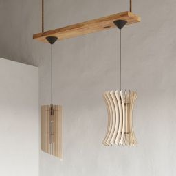 Sollux Lighting Alexia lampa wisząca 1x60W drewno SL.0640