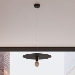 Sollux Lighting Flavio lampa wisząca 1x60W czarna SL.0853