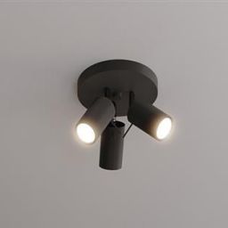 Sollux Lighting Ring 3P lampa podsufitowa 3x40W czarna SL.1016