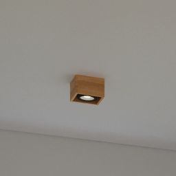 Sollux Lighting Quatro lampa podsufitowa 1x40W drewno naturalne SL.0915
