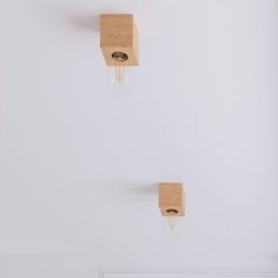 Sollux Lighting Ariz lampa podsufitowa 1x60W drewno naturalne SL.0675