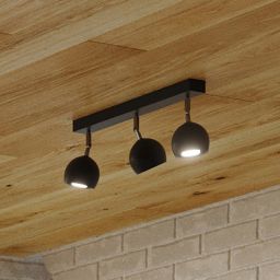 Sollux Lighting Oculare 3 lampa podsufitowa 3x40W czarna SL.0445
