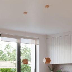 Sollux Lighting Woody lampa wisząca 1x40W drewno naturalne SL.1011