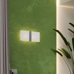 Sollux Lighting Azalia kinkiet 2x40W biały/chrom SL.1006