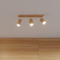 Sollux Lighting Berg lampa podsufitowa 4x40W drewno naturalne SL.1042