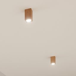 Sollux Lighting Keke lampa podsufitowa 1x40W dąb SL.1040