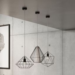 Sollux Lighting Umberto lampa wisząca 1x60W czarna SL.0294