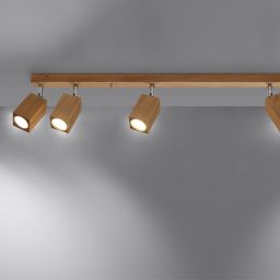 Sollux Lighting Keke lampa podsufitowa 6x40W dąb SL.1039