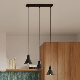 Sollux Lighting Taleja 3 lampa wisząca 3x60W czarna SL.0986
