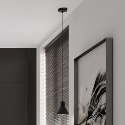 Sollux Lighting Tazila lampa wisząca 1x60W czarna SL.0989