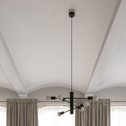 Sollux Lighting Duomo 3M lampa wisząca 3x60W czarna SL.0302