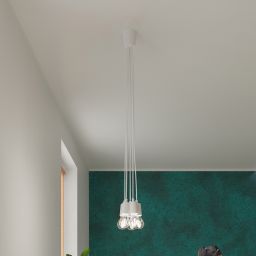 Sollux Lighting Diego lampa wisząca 3x60W biała SL.0570