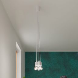 Sollux Lighting Diego lampa wisząca 5x60W biała SL.0571