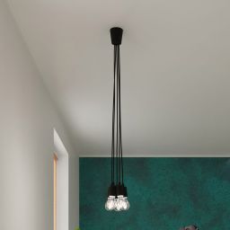 Sollux Lighting Diego lampa wisząca 3x60W czarna SL.0573