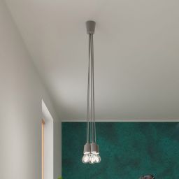Sollux Lighting Diego lampa wisząca 3x60W szara SL.0576