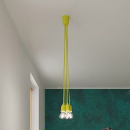 Sollux Lighting Diego lampa wisząca 5x60W żółta SL.0580