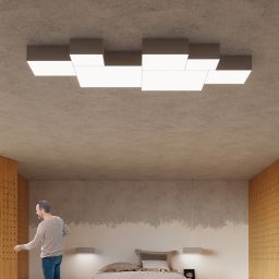 Sollux Lighting Horus plafon 3x60W szary SL.0140