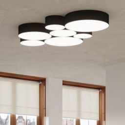 Sollux Lighting Arena plafon1x60W czarny połysk SL.0127