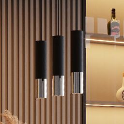 Sollux Lighting Loopez kinkiet 2x40W czarny/chrom SL.0938