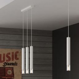 Sollux Lighting Wezyr lampa wisząca 2x40W biała SL.0958