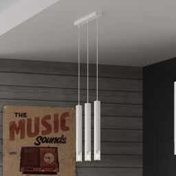 Sollux Lighting Wezyr lampa wisząca 3x40W biała SL.0959