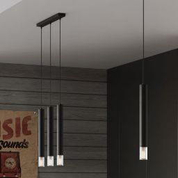 Sollux Lighting Wezyr lampa wisząca 3x40W czarna SL.0962