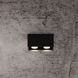 Sollux Lighting Quad Maxi lampa podsufitowa 2x40W czarna SL.0381