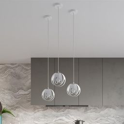 Sollux Lighting Tulos lampa wisząca 1x60W biała SL.1083