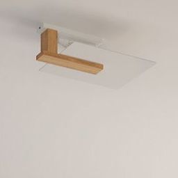 Sollux Lighting Lappo lampa podsufitowa 2x60W biały/drewno SL.1095