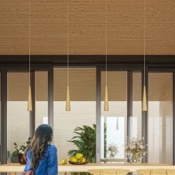 Sollux Lighting Sula lampa wisząca 3x40W biała/drewno SL.1101