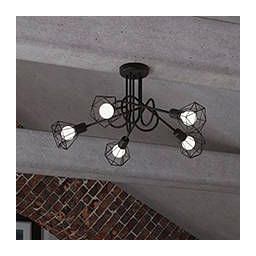 Sollux Lighting Artemis lampa podsufitowa 5x40W czarna SL.1110