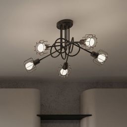 Sollux Lighting Beluci lampa podsufitowa 5x12 W czarna SL,1119
