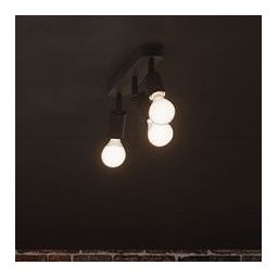 Sollux Lighting Fornes lampa podsufitowa 3x60W czarna SL.1122