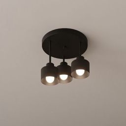 Sollux Lighting Savara lampa podsufitowa 3x60W czarna SL.1131