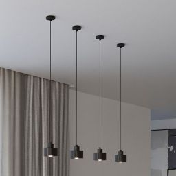 Sollux Lighting Savara lampa wisząca 1x60W czarna SL.1132