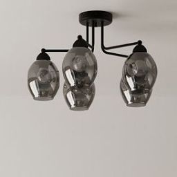 Sollux Lighting Fillan lampa podsufitowa 5x60W czarna SL.1145