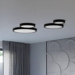 Sollux Lighting Onyx plafon 1x23 W czarny SL.1244