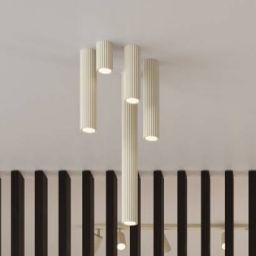 Sollux Lighting Karbon lampa podsufitowa 1x10 W beżowa SL.1587