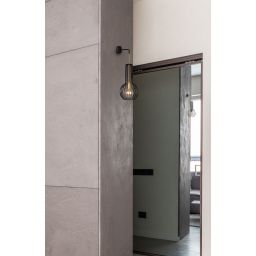 Kaja Arvi Black kinkiet 1x60W czarny/złoty K-4523